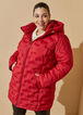 Quilted Puffer Coat, Red image number 3