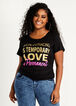 Love Is Permanent Graphic Tee, Black image number 0