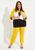 Colorblock French Terry Jacket, Nugget Gold image number 2
