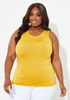 The Easy Basic Stretch Tank, Nugget Gold image number 0