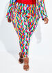 Abstract Print Ankle Pants, Multi image number 0