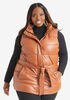 Levi Faux Leather Puffer Vest, Camel Taupe image number 0