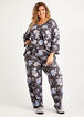 Company Ellen Tracy 2pc Floral Pajama Set, Navy image number 2