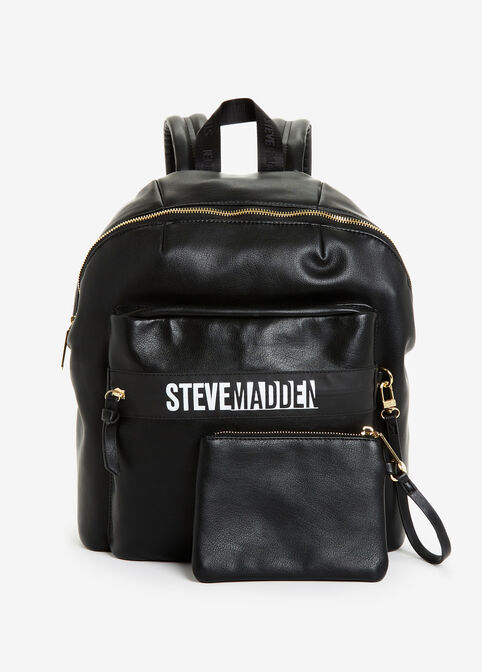 Steve Madden Backpack W/ Wristlet, Black image number 0