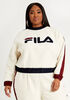 FILA Aitana Faux Sherpa Sweatshirt, Tawny Port image number 0