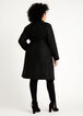 Belted Double Breasted Long Coat, Black image number 1