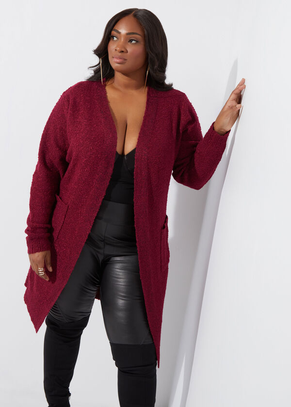 Plus Size duster knitted plus size knit plus size cardigan image number 0