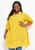 Button Detailed Slub Tunic, Nugget Gold image number 0