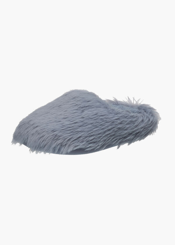Nine West Fuzzy Faux Fur Clogs, Grey image number 0
