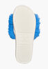 Nine West Fuzzy Slide Sandals, Blue image number 2