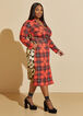 Plaid And Leopard Shirtdress, Multi image number 2
