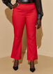 Pull On Straight Leg Trousers, Red image number 4