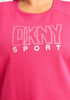 DKNY Sport Fleece Sweatshirt, Black Cherry image number 2
