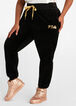 FILA Chill Out Sequin Logo Joggers, Black image number 0