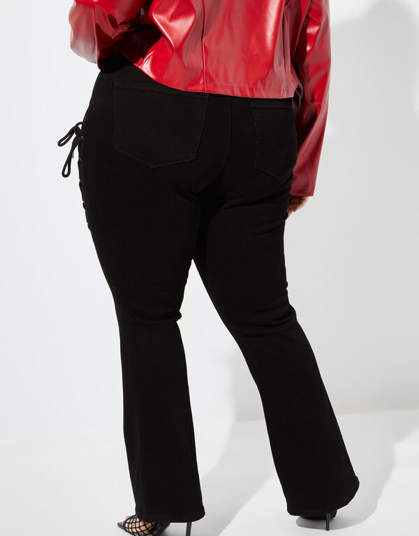 The Aki Flared Jeans, Black image number 1