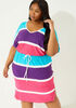 Striped Jersey Dress, Fandango Pink image number 2