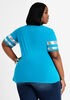 Its The Curves For Me Graphic Tee, Caribbean Sea image number 1