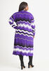Chevron Knitted Cardigan, Acai image number 1