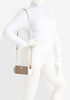 Anne Klein Paneled Faux Leather Crossbody, Brown image number 4