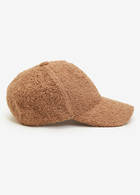 Faux Sherpa Baseball Hat, Camel Taupe image number 1