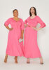 Short Seamed Keyhole Maxi Dress, Fandango Pink image number 2