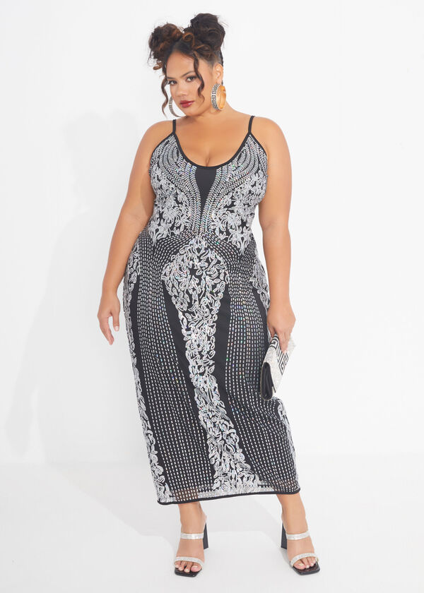 The Marlowe Slip Dress, Silver image number 2