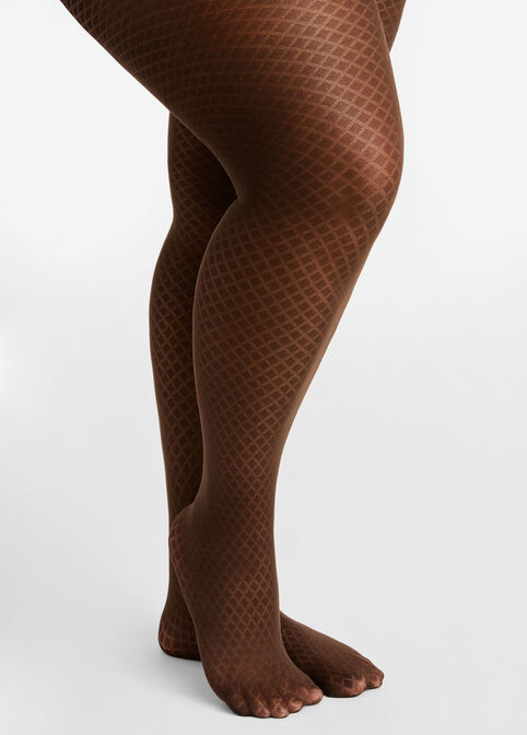 Plus Size Trendy Accessories Sheer Footed Tummy Control Tights image number 0