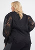 Puff Sleeve Lace Top, Black image number 1