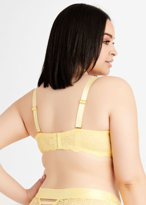 Convertible Lace Underwire Bra, Yellow image number 2
