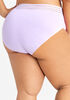 Striped Waistband Micro Brief Panty, Violetta image number 2