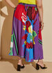 Floral Print Crepe Maxi Skirt, Multi image number 1