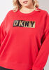 DKNY Sport Sequined Sweatshirt, Red image number 2