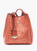 Discount Designer Handbags London Fog Coco Croco Satchel Leather Bag image number 0