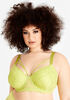 Lace Demi Caged Underwire Bra, Green Oasis image number 0