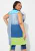 Colorblock Patchwork Denim Vest, Multi image number 1