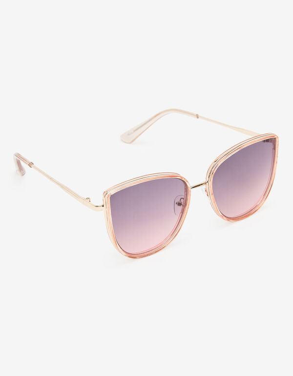 Tinted Cat Eye Sunglasses, Pink image number 1