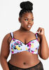 Printed Balconette Butterfly Bra, Multi image number 0