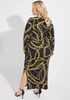 Chain Link Print Maxi Dress, Black Combo image number 1