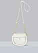 Zoe Blue Half Moon Crossbody Bag, White image number 0