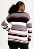 Colorblock Stripe Tunic Sweater, Multi image number 1