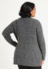 Marled Ribbed Knit Cardigan, Charcoal image number 1