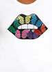 Butterfly Lips Graphic Tee, White image number 1