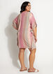 Dalin Abstract Lace Up Cover Up, Pink image number 1