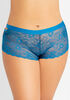 Lace Cutout Cheeky Hipster Panty, Teal image number 0