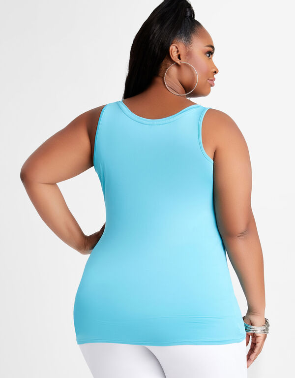 The Easy Basic Knit Tank, SCUBA BLUE image number 1