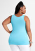 The Easy Basic Knit Tank, SCUBA BLUE image number 1