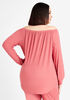 French Terry Off The Shoulder Tunic, Rose image number 1