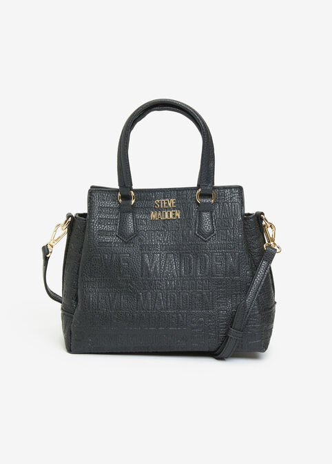 Trendy Steve Madden BMarin Satchel Embossed Faux Leather Handbag image number 0