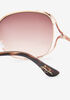 Sean John Vented Oval Sunglasses, Gold image number 2