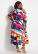 Abstract Cold Shoulder Midi Dress, Multi image number 1